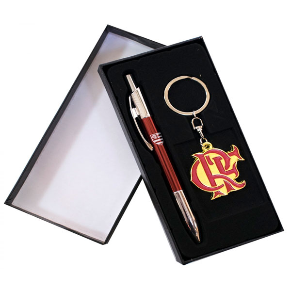 Kit caneta e chaveiro Clube Regatas Flamengo