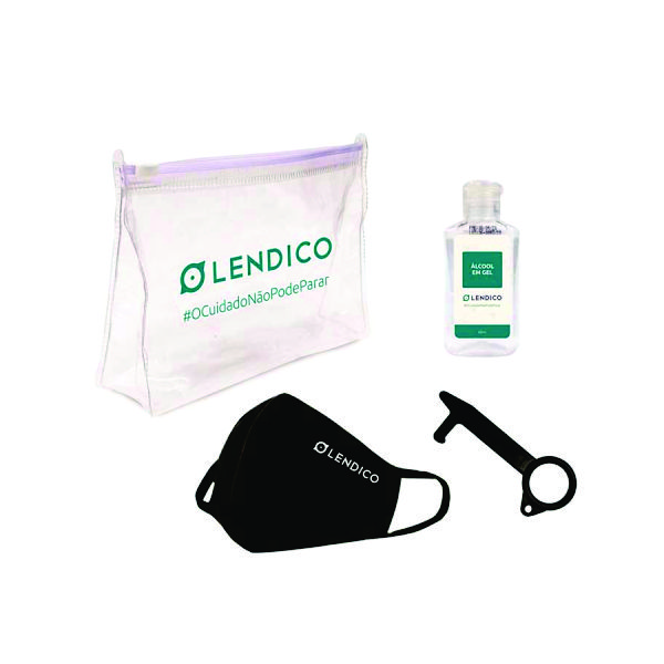 Kit de higiene pessoal álcool gel
