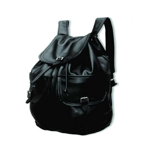 Mochila Couro Personalizada Preta