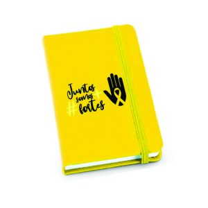 Moleskine Personalizado Amarelo Brinde