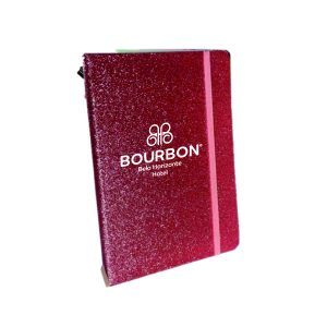 Moleskine Rosa Glitter Personalizado