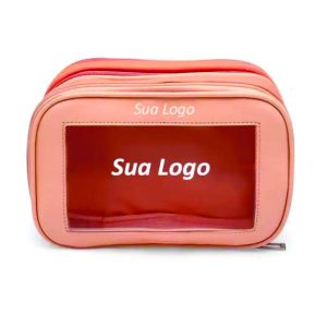Necessaire Com Parte Transparente