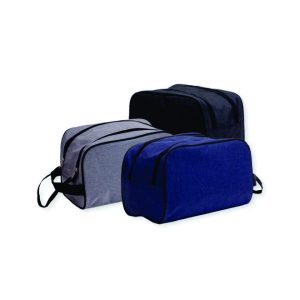 Necessaire De Algodão Zíper Duplo