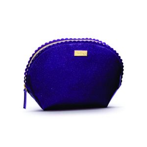 Necessaire Personalizada Roxa Com Glitter