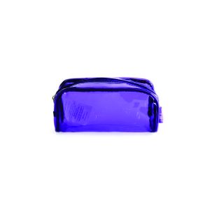 Necessaire Personalizada Roxa Transparente