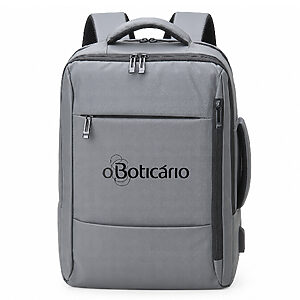 Mochila de Couro com USB Personalizada