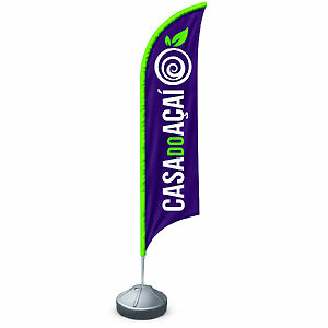 Wind Banner Personalizado com Base e Boia d'Água