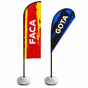 Wind Banner Personalizado com Estaca para Solo