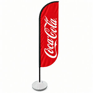 Wind Banner Personalizado com Base e Bag de Areia