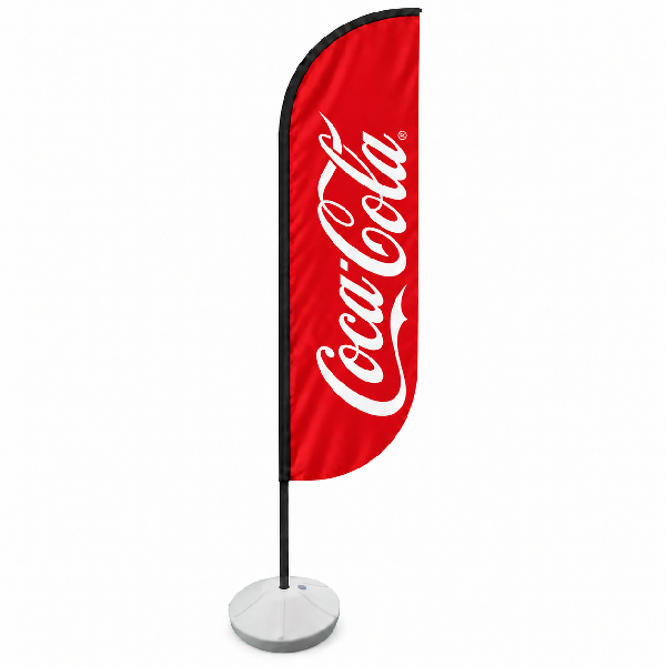 Wind Banner Personalizado com Base e Bag de Areia