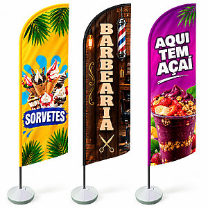 Wind Banner Personalizado para Ambientes Externos
