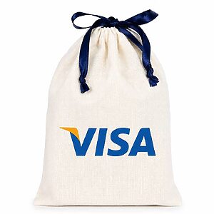 Saquinho de algodão cru Personalizado P