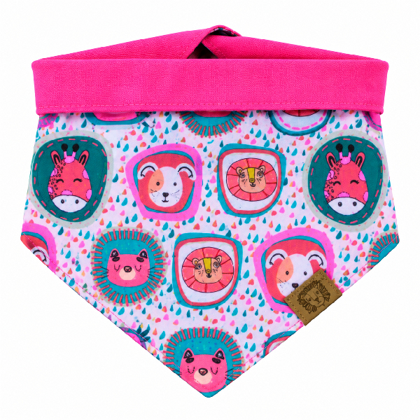 Bandana Chic Bichinho Rosa