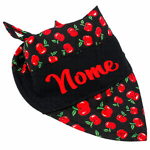 Bandana para Cachorro com Nome Bordado