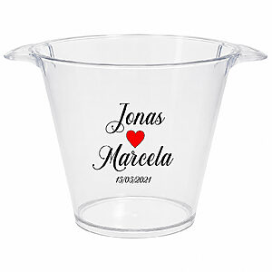 Balde de Gelo Personalizado para Casamento