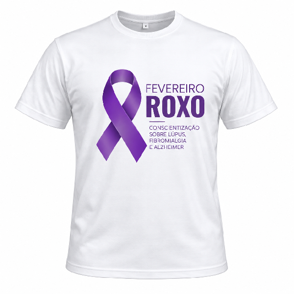 Camiseta Fevereiro Roxo