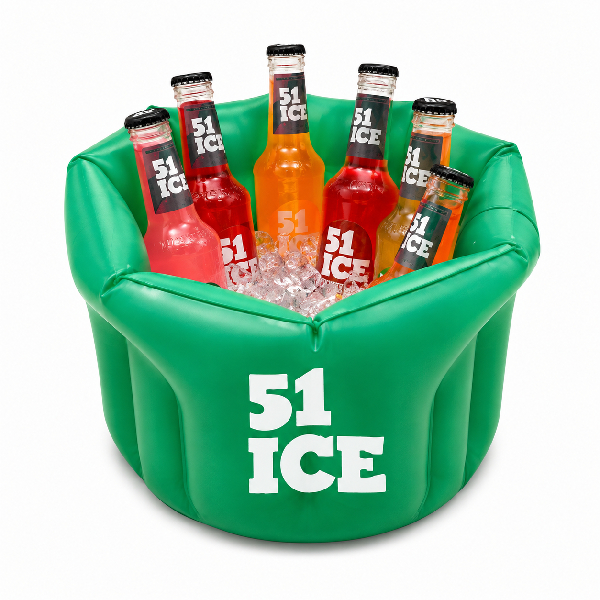 Balde de Gelo Inflável para Bebidas Personalizado
