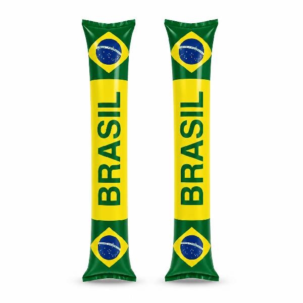 Bastão Bate-bate Inflável Copa Torcida Brasil