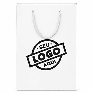As 550 Sacolas Brancas em Papel Kraft Personalizada