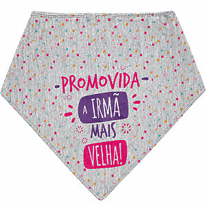 Bandana Para Cães e Gatos Promovida a Irmã Mais Velha