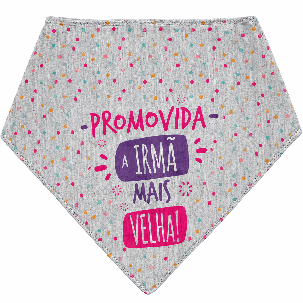 Bandana Para Cães e Gatos Promovida a Irmã Mais Velha