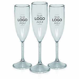 Taça de Acrílico Transparente Personalizada