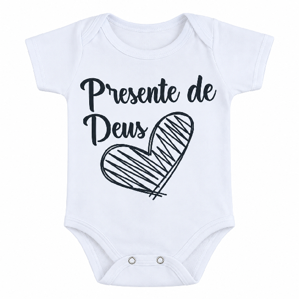 Body Personalizado Com A Sua Estampa Frase