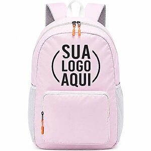 Mochila Na Cor Rosa Personalizada