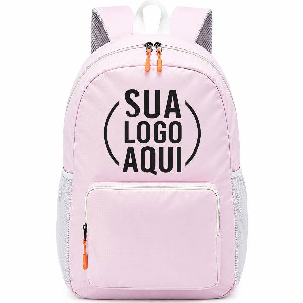 Mochila Na Cor Rosa Personalizada
