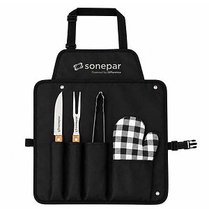 Kit Churrasco Com Avental Personalizado