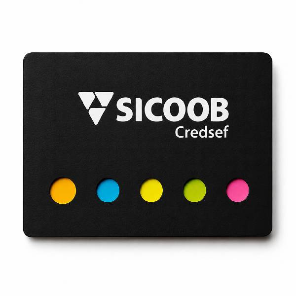 Bloco de notas personalizado com post it