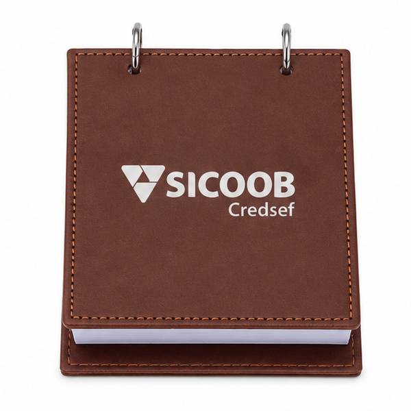 Porta-bloco de Couro Personalizado