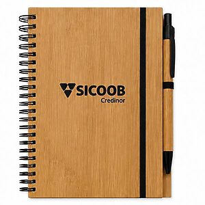 Caderno com Caneta