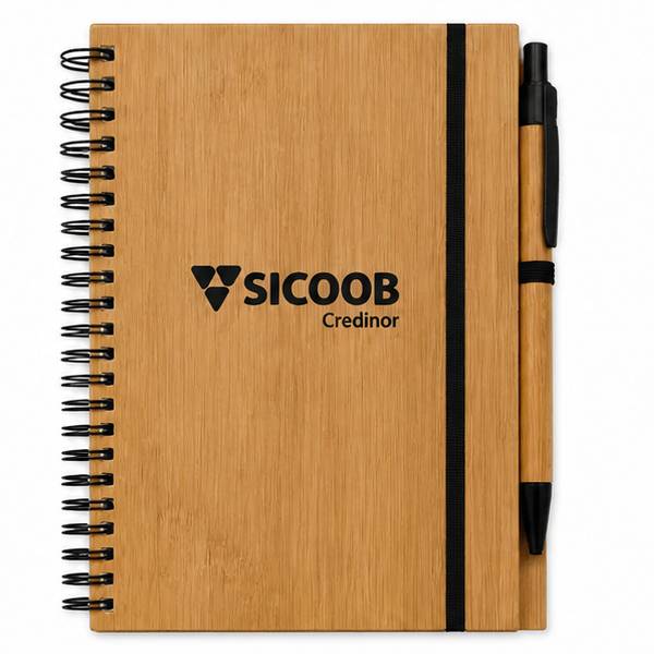 Caderno com Caneta