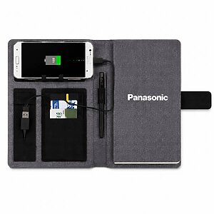 Capa para Caderno com Powerbank para Brindes