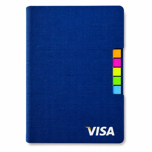 Caderno de anotações personalizado com post it
