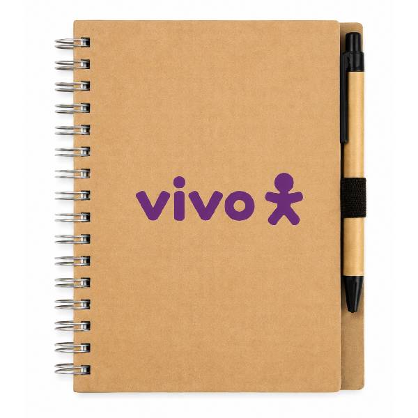 CADERNO EM KRAFT RECICLAGEM