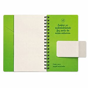 MINI CADERNO POCKET RECICLATO