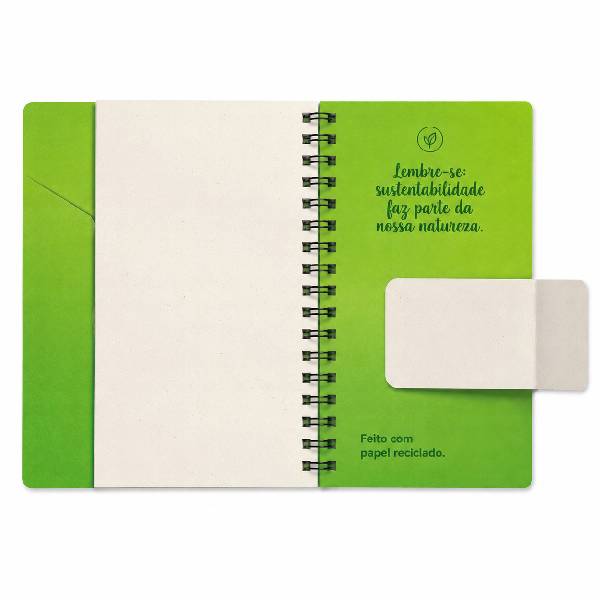 MINI CADERNO POCKET RECICLATO
