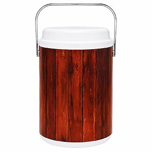 Cooler Térmico Estampa de Madeira 30 Litros Cerveja