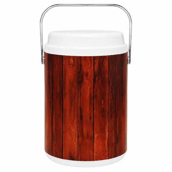 Cooler Térmico Estampa de Madeira 30 Litros Cerveja