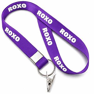 Cordão Para Crachá Personalizado Roxo