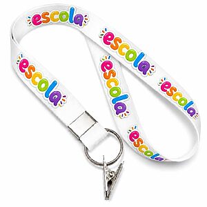 Cordão Para Crachá Personalizado Escolar