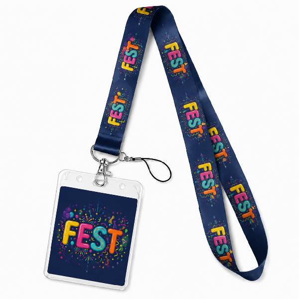 Cordão Para Festival Crachá Personalizado