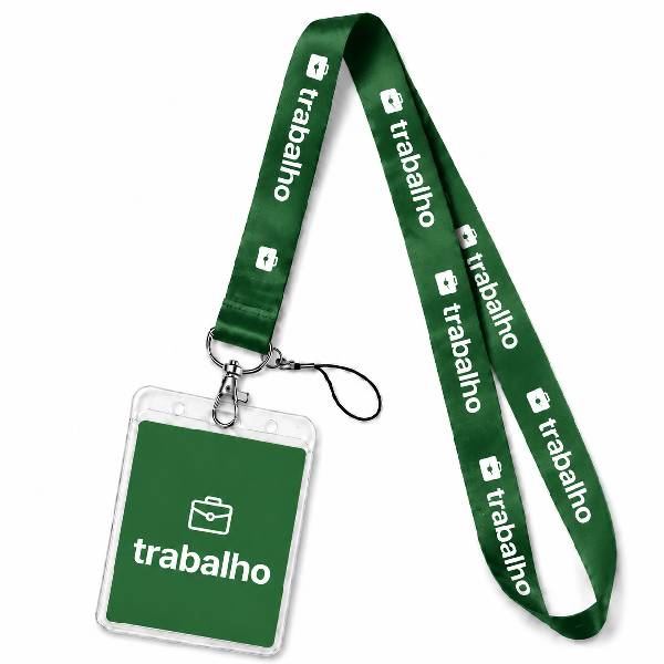 Cordão Para Crachá Personalizado Trabalho