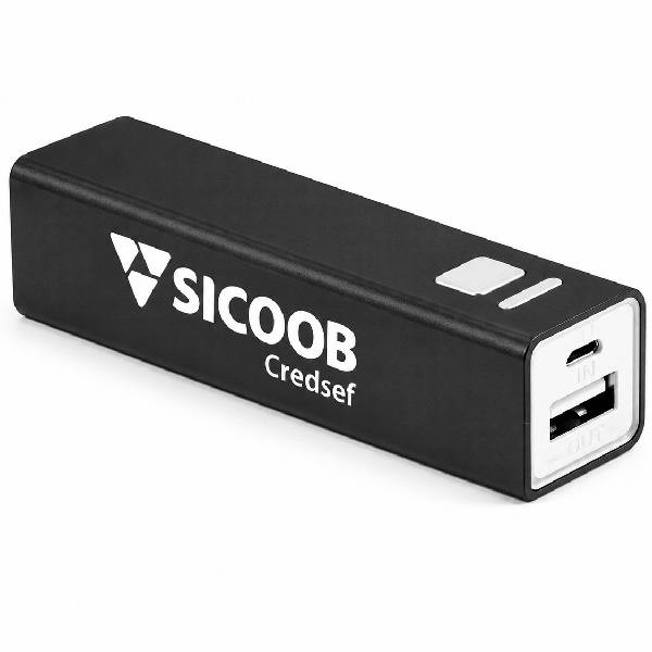 Carregador de Celular Power Bank Preto