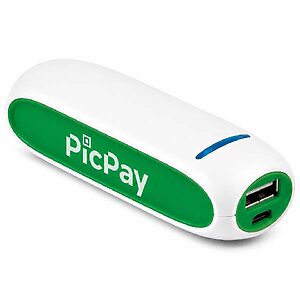 Carregador de Celular Power Bank Verde