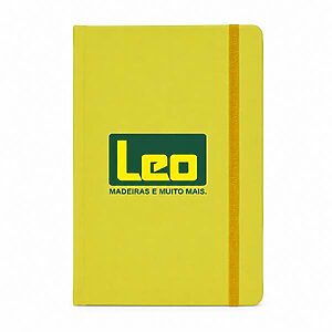 Moleskine Personalizado Amarelo Brinde