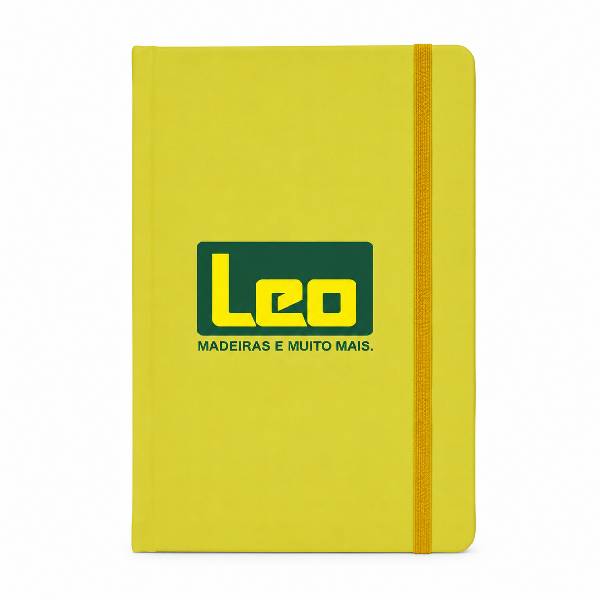 Moleskine Personalizado Amarelo Brinde