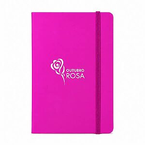 Moleskine Na Cor Rosa Personalizado
